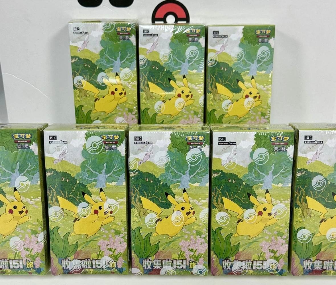 Pokemonded TCG S-Chinese 151C Series 151 Journey Slim Booster Box, sealed box, in stock - 图片 2