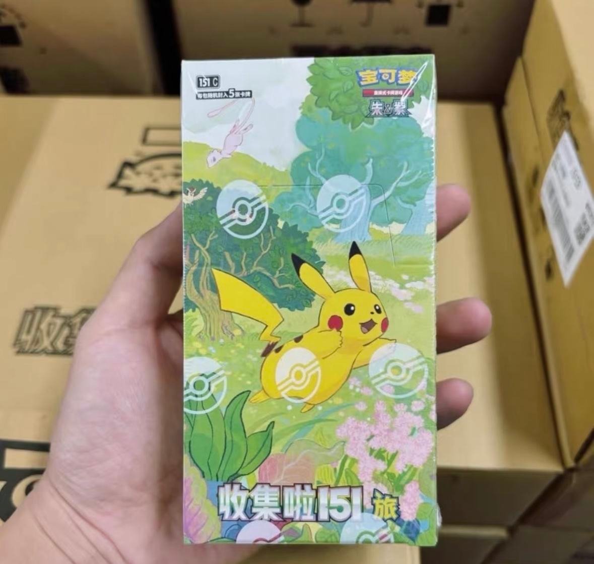 Pokemonded TCG S-Chinese 151C Series 151 Journey Slim Booster Box, sealed box, in stock