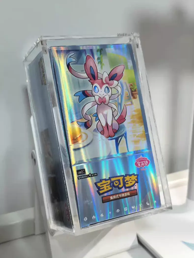 Original sealed box Pokémoned PTCG China version GEM2 GEN2 Pikachu collectible card gift box with paper trading card - 图片 3