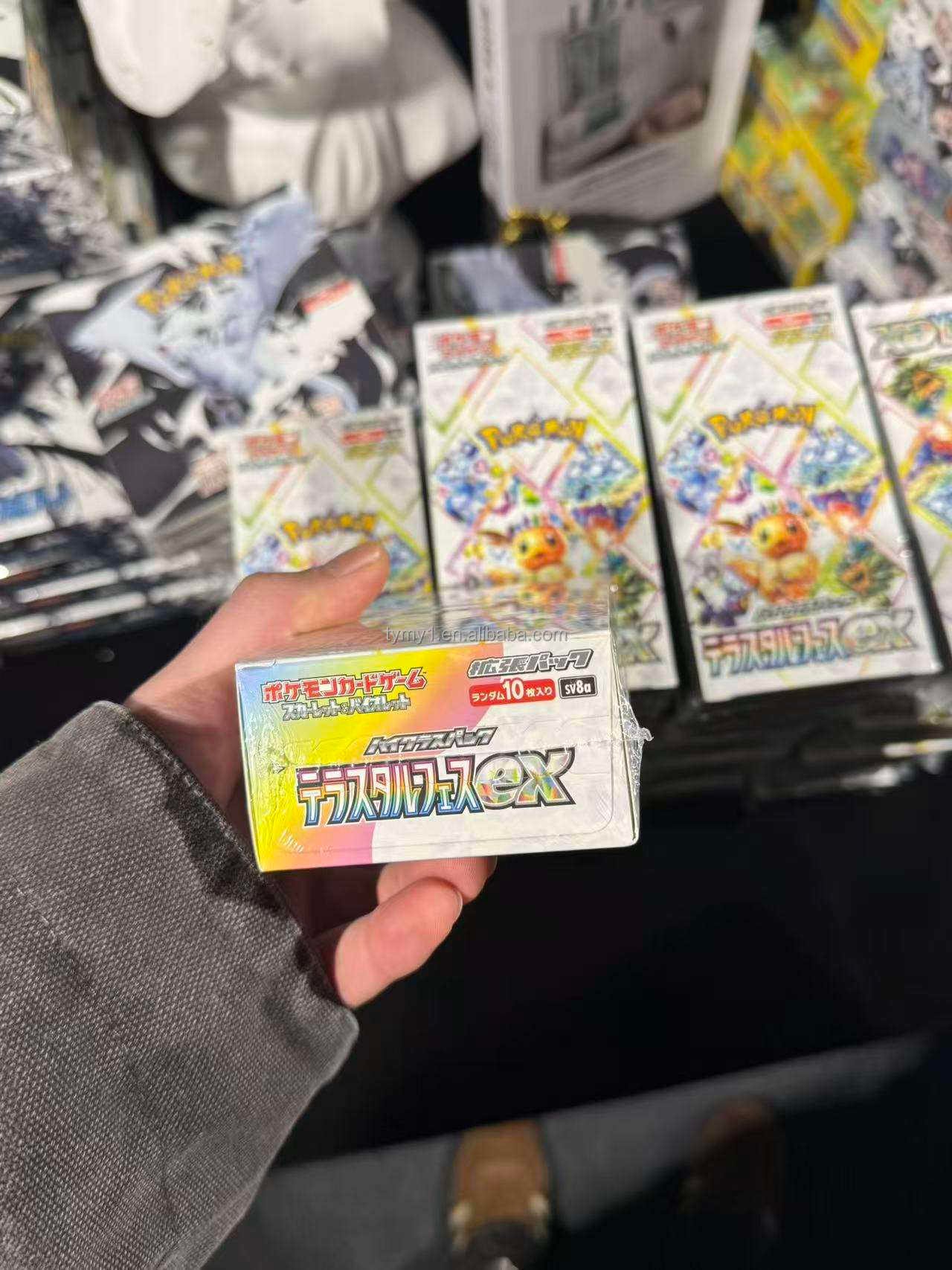100% Authentic Pokemoned Japanese Version Terastal Festival Ex Eevee TCG Enhanced Card Box Scarlet Violet Pokemoned Cards Sv8a - 图片 4