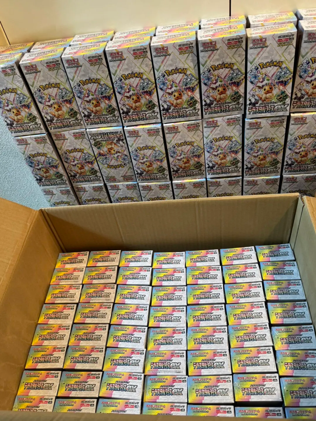 100% Authentic Pokemoned Japanese Version Terastal Festival Ex Eevee TCG Enhanced Card Box Scarlet Violet Pokemoned Cards Sv8a - 图片 5