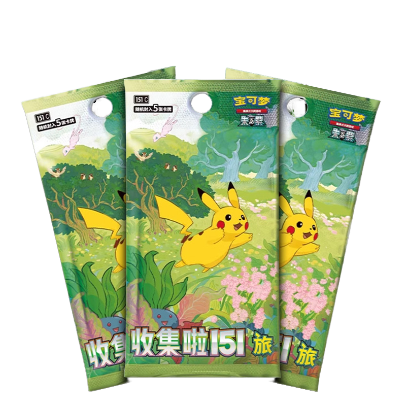 Pokemonded TCG S-Chinese 151C Series 151 Journey Slim Booster Box, sealed box, in stock - 图片 4