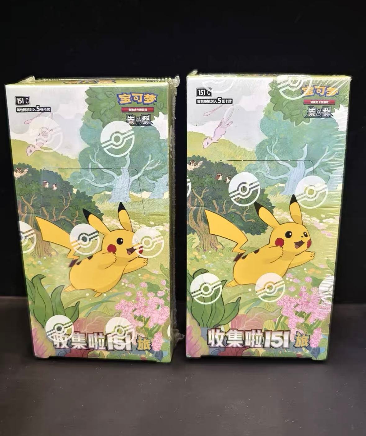 Pokemonded TCG S-Chinese 151C Series 151 Journey Slim Booster Box, sealed box, in stock - 图片 5